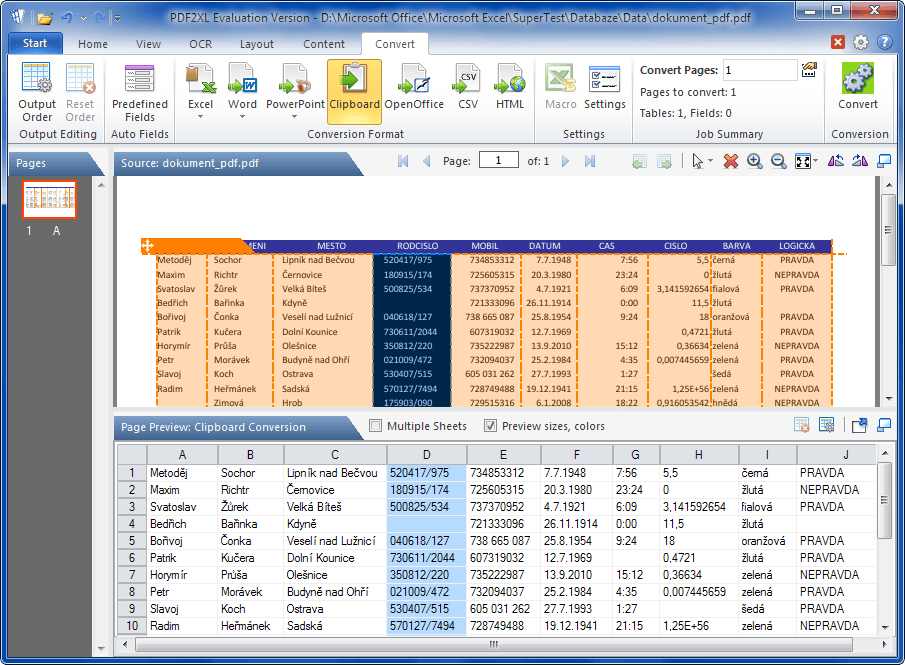 Jak převést tabulku z PDF do Excelu?